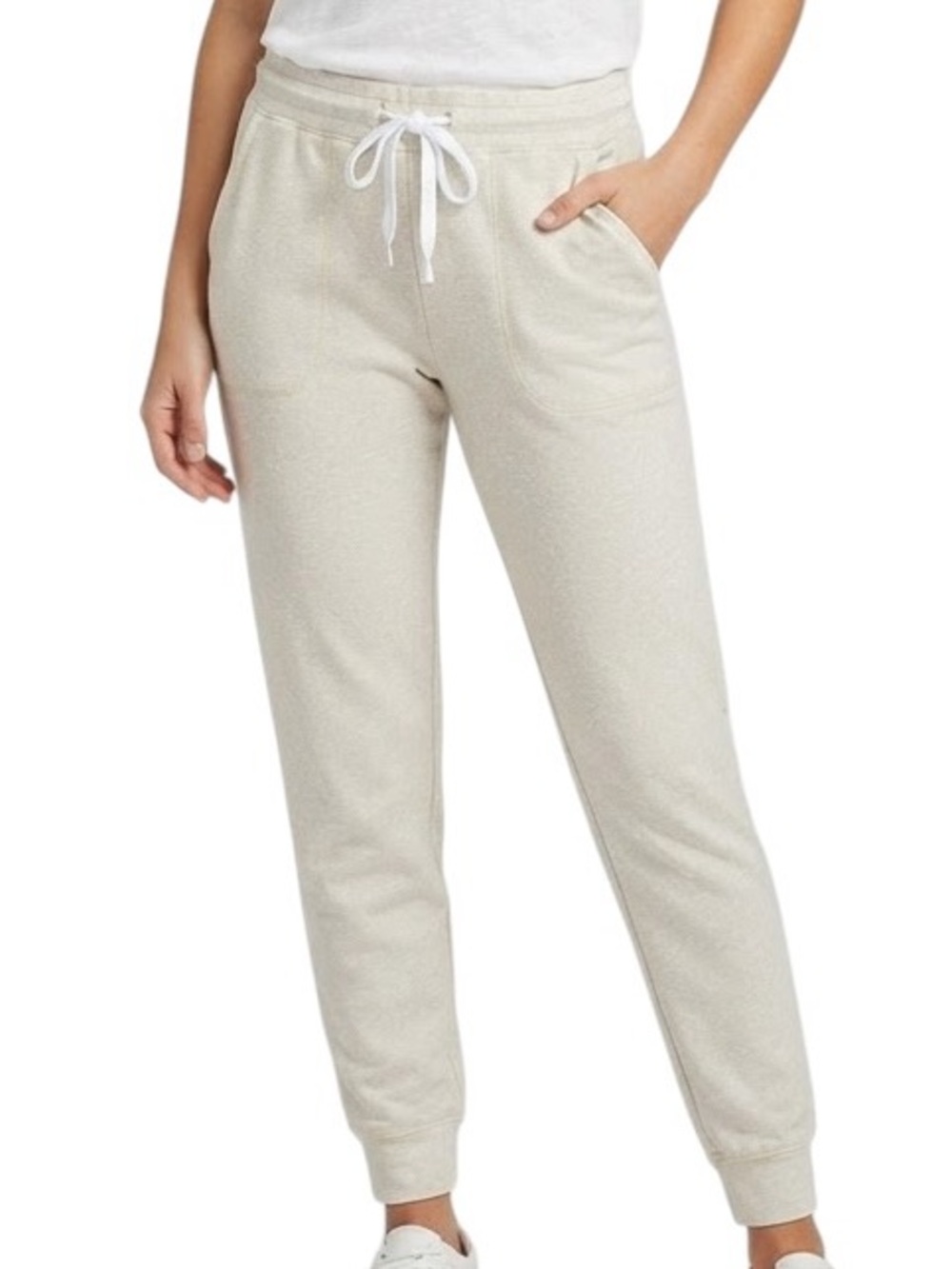 ZYIA ACTIVE Cozy Oatmeal Drawstring Tapered Joggers Size M